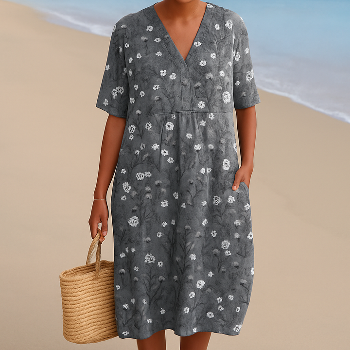 Eimear - Floral Cotton Dress