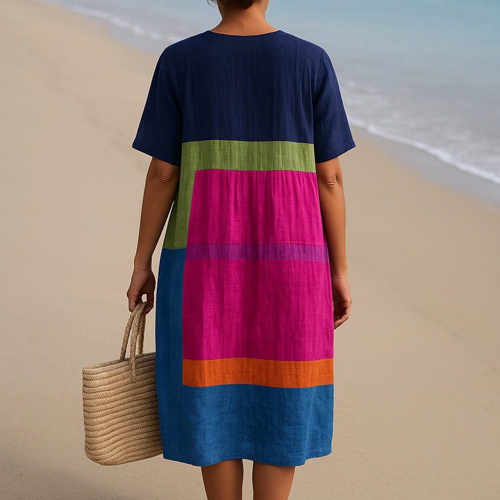 Gráinne - Cotton Block Dress