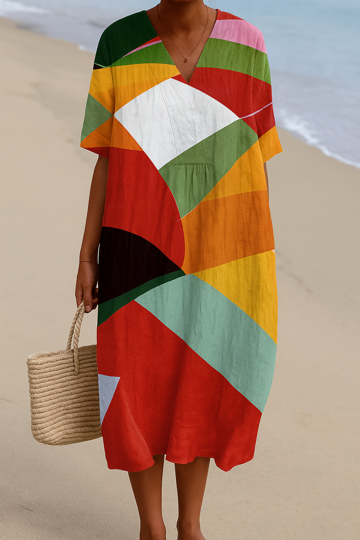 Eabha - Cotton Midi Dress