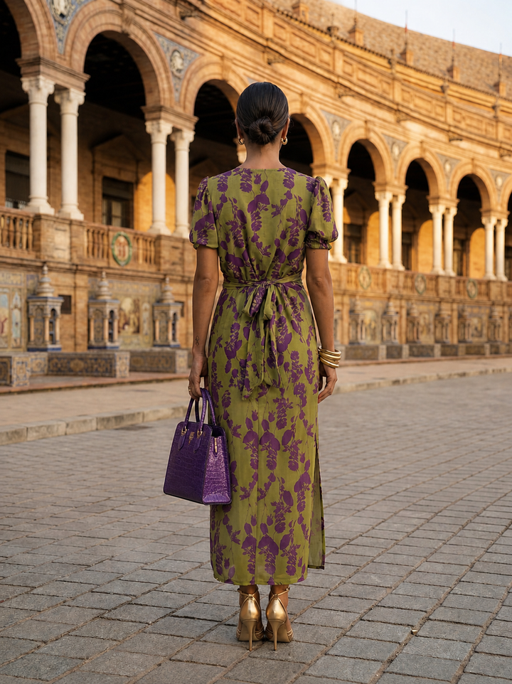 Gwenaëlle | Robe Maxi Fleurie Fluide