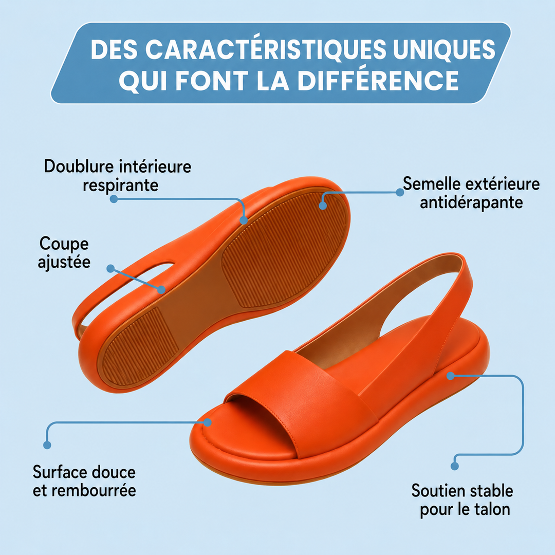 Marie | Sandales Orthopédiques Confortables