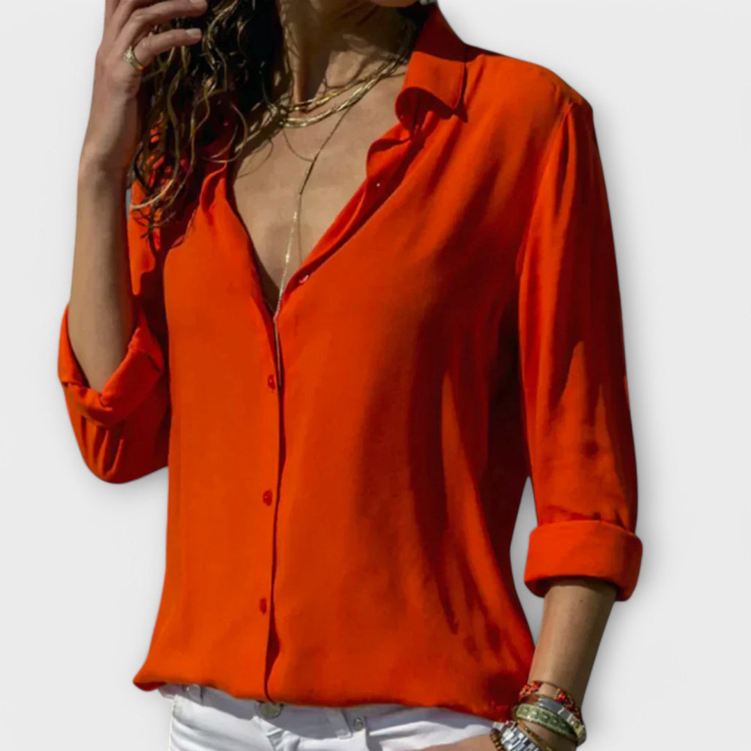 Eithne - Elegant Embroidered Blouse