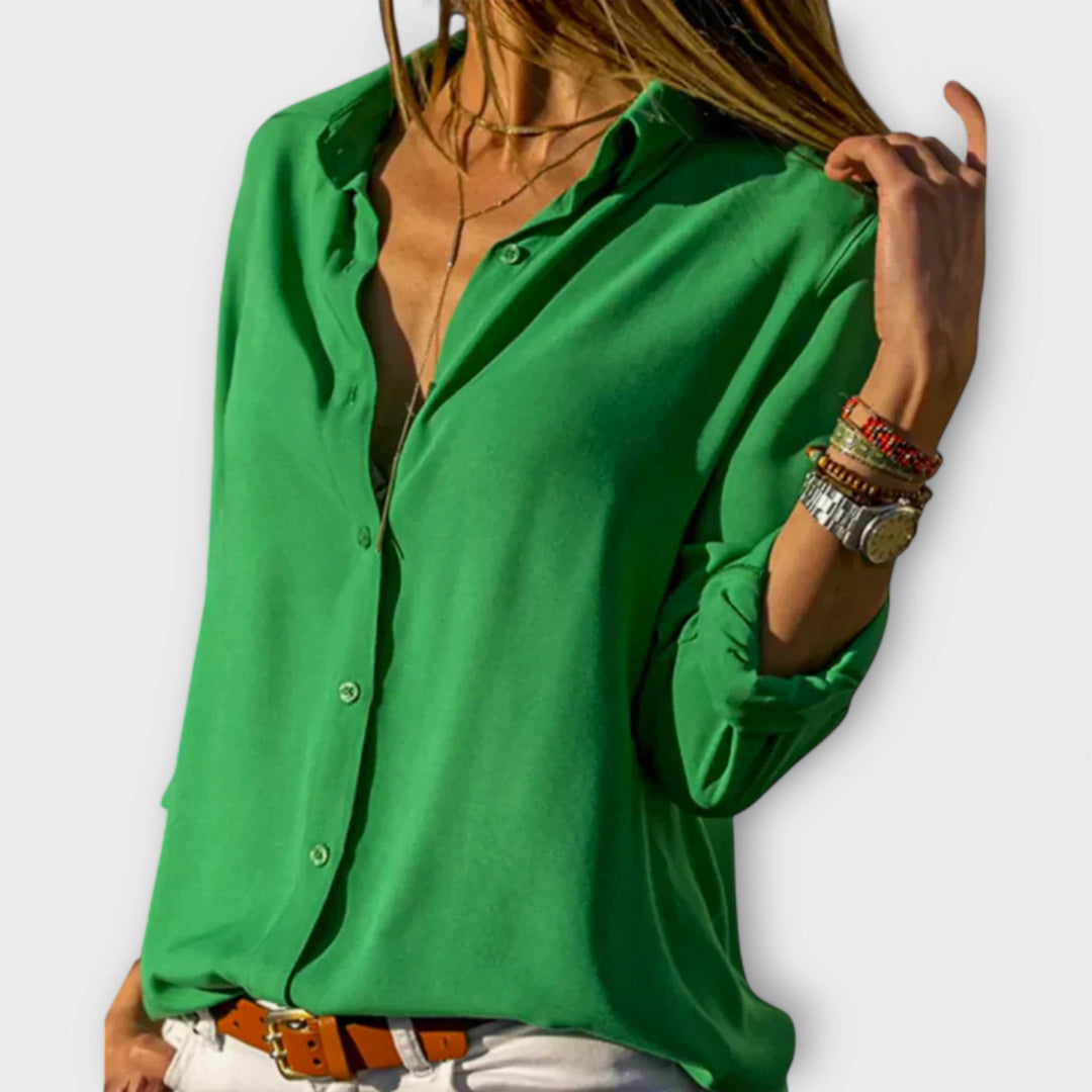 Eithne - Elegant Embroidered Blouse