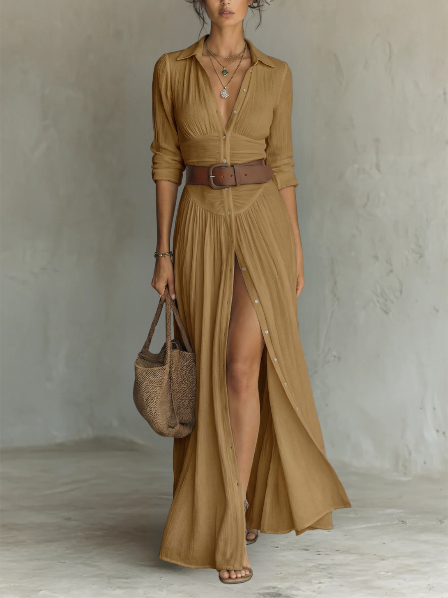 Eléonore | Robe Maxi à Col