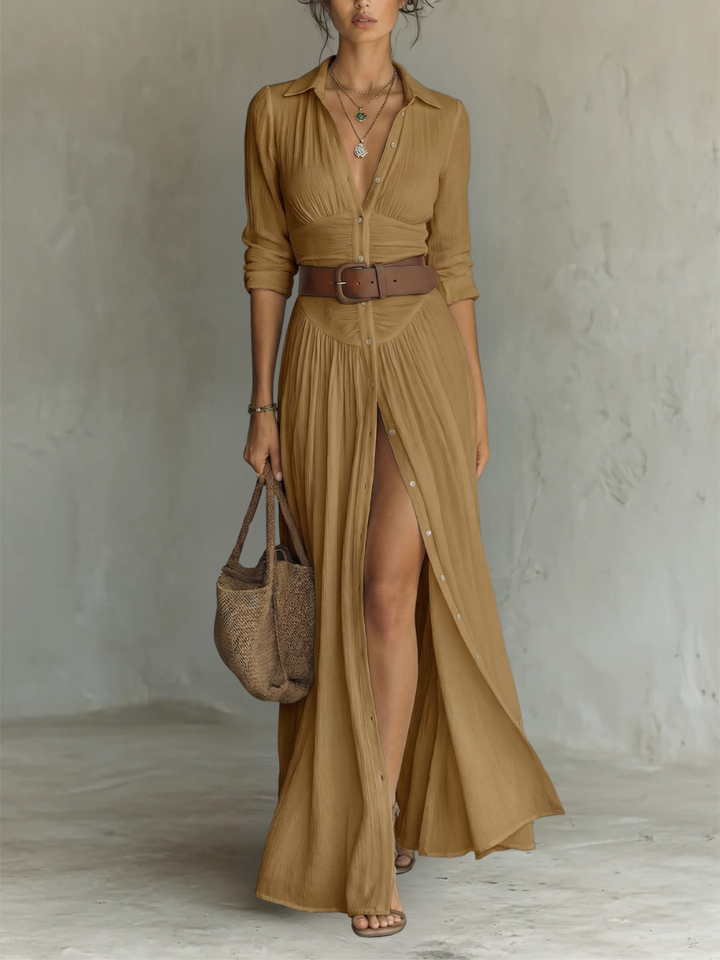 Eléonore | Robe Maxi à Col