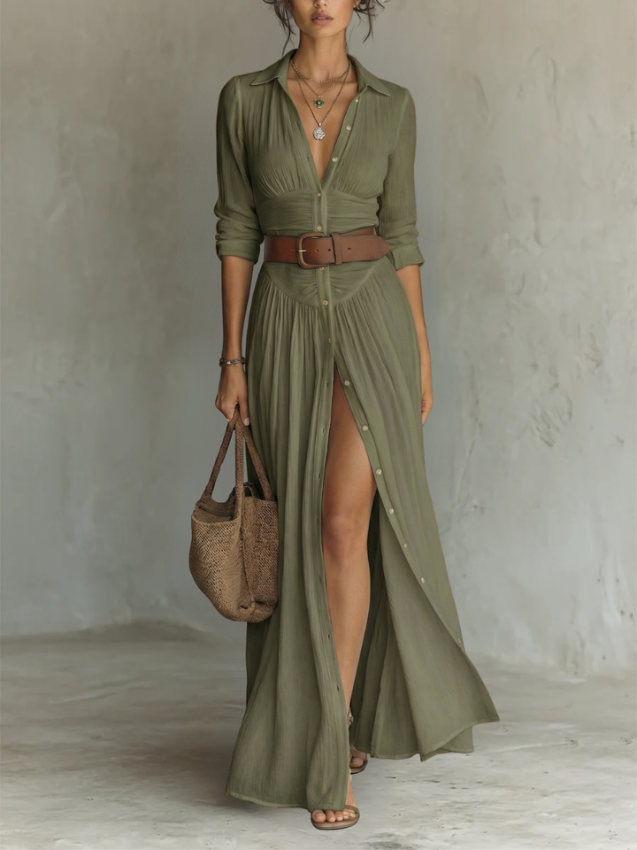Eléonore | Robe Maxi à Col