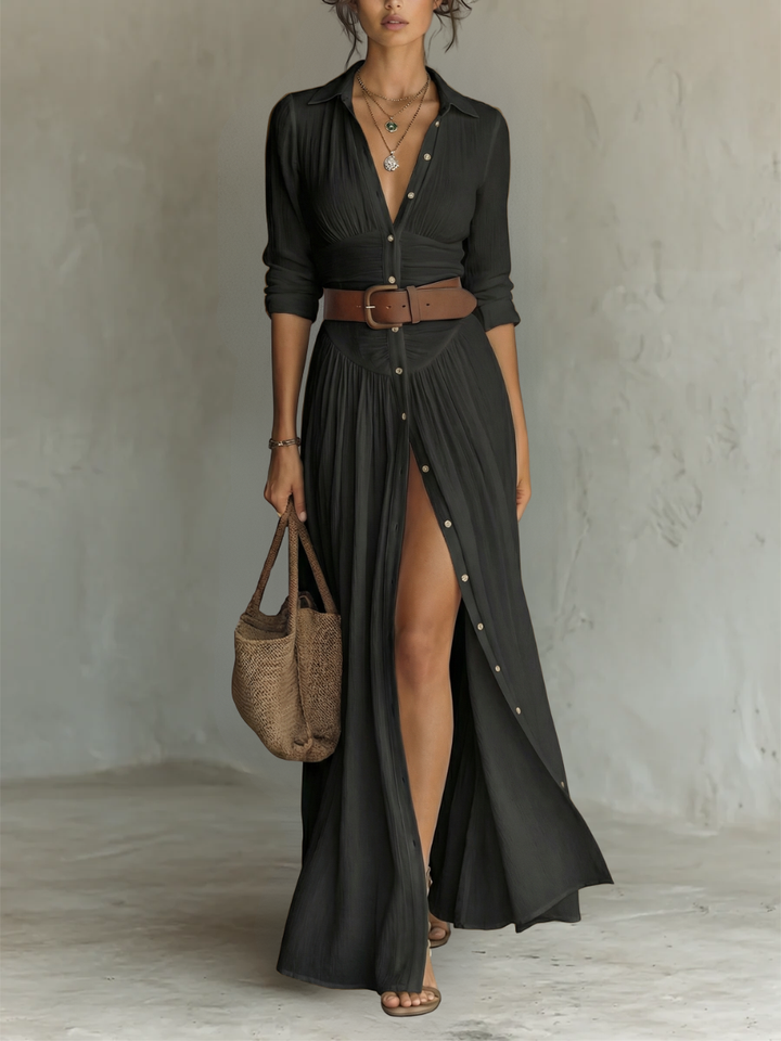 Eléonore | Robe Maxi à Col