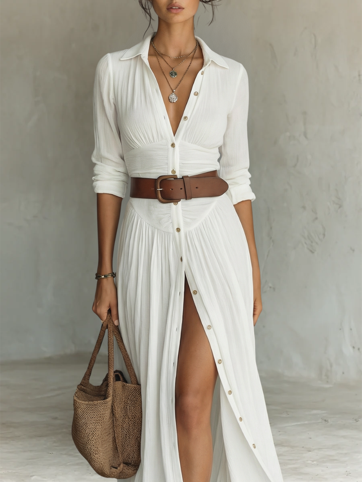 Eléonore | Robe Maxi à Col