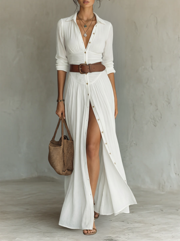 Eléonore | Robe Maxi à Col