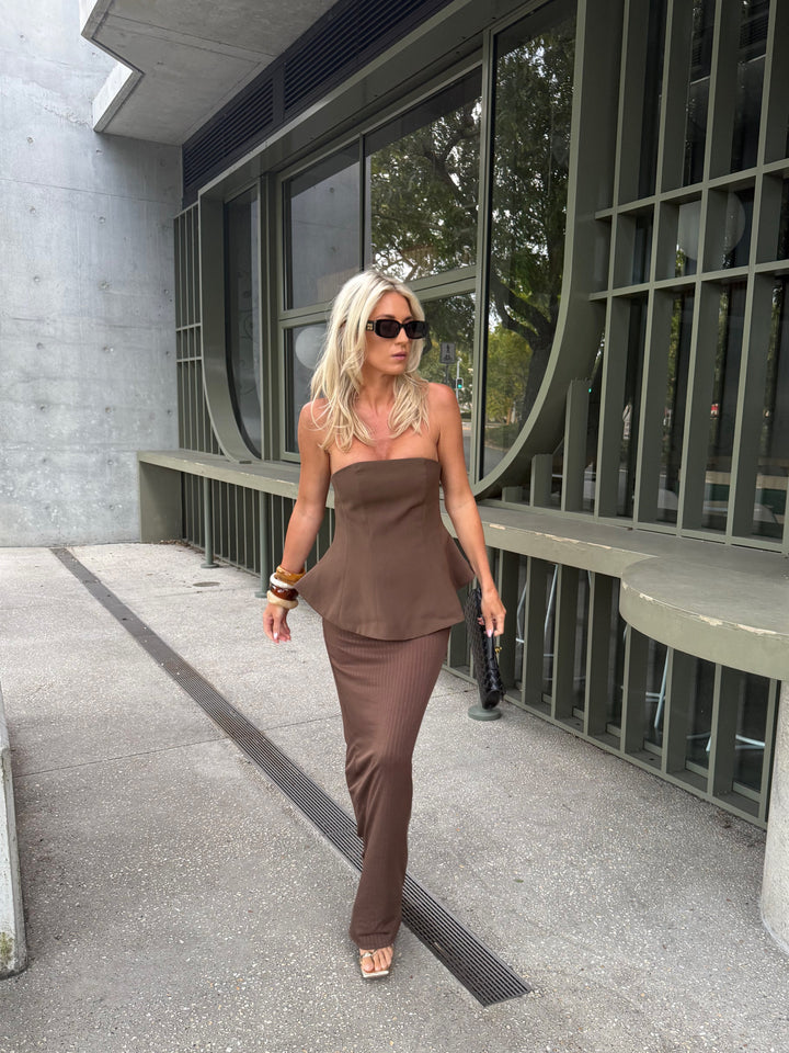 Maeve - Strapless Maxi Dress