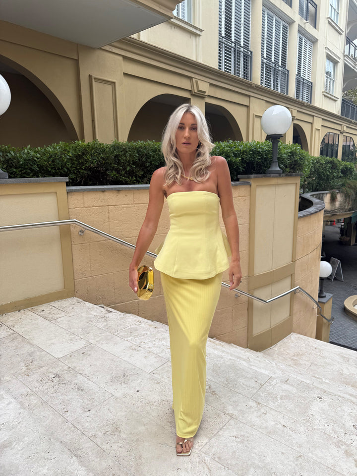 Maeve - Strapless Maxi Dress