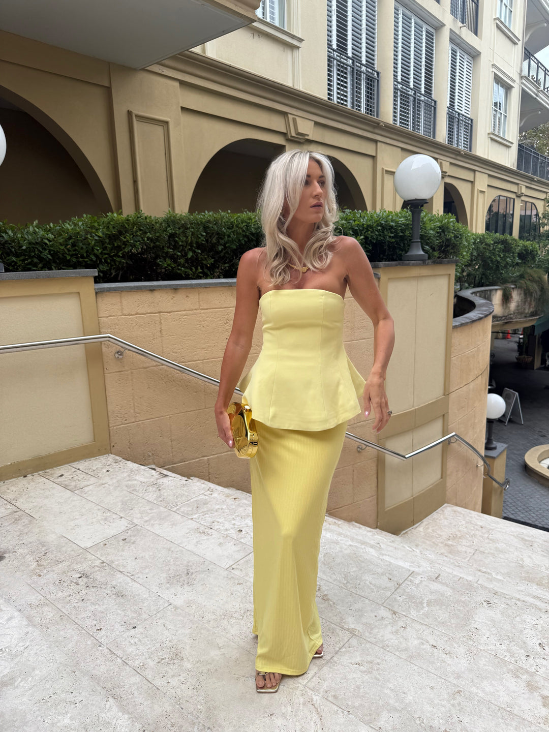 Maeve - Strapless Maxi Dress