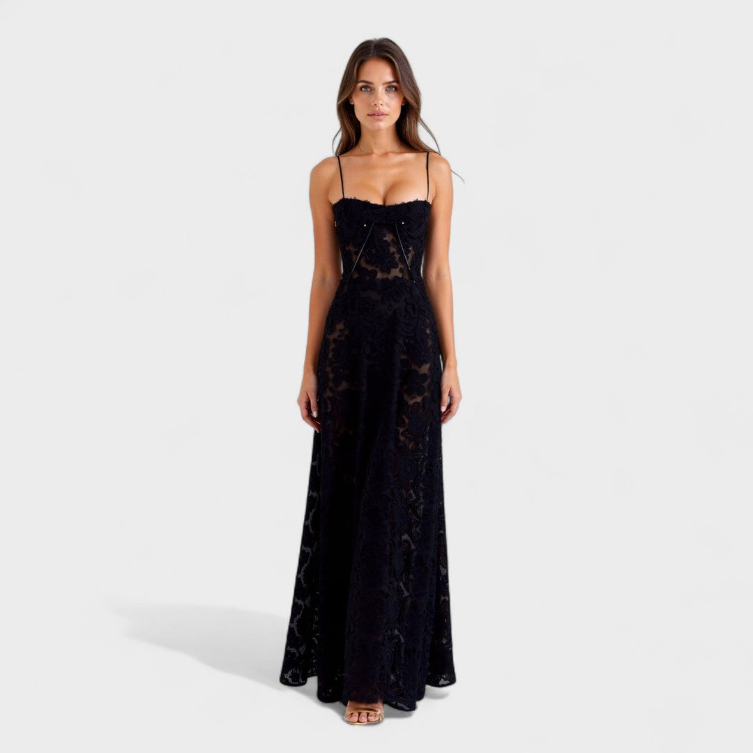 Caoimhe - Floral Lace Maxi Dress