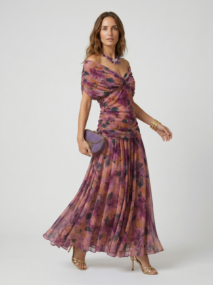 Nadine | Robe Longue Col en V