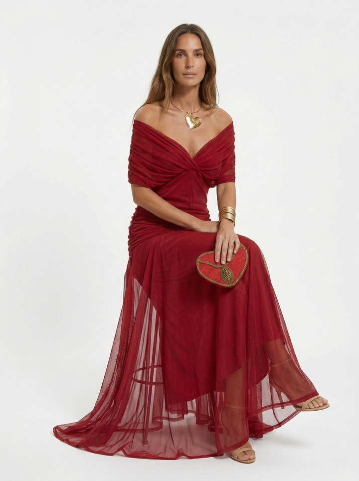 Nadine | Robe Longue Col en V