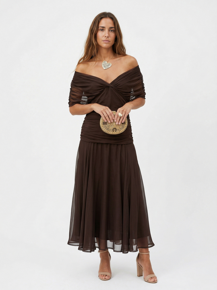 Nadine | Robe Longue Col en V