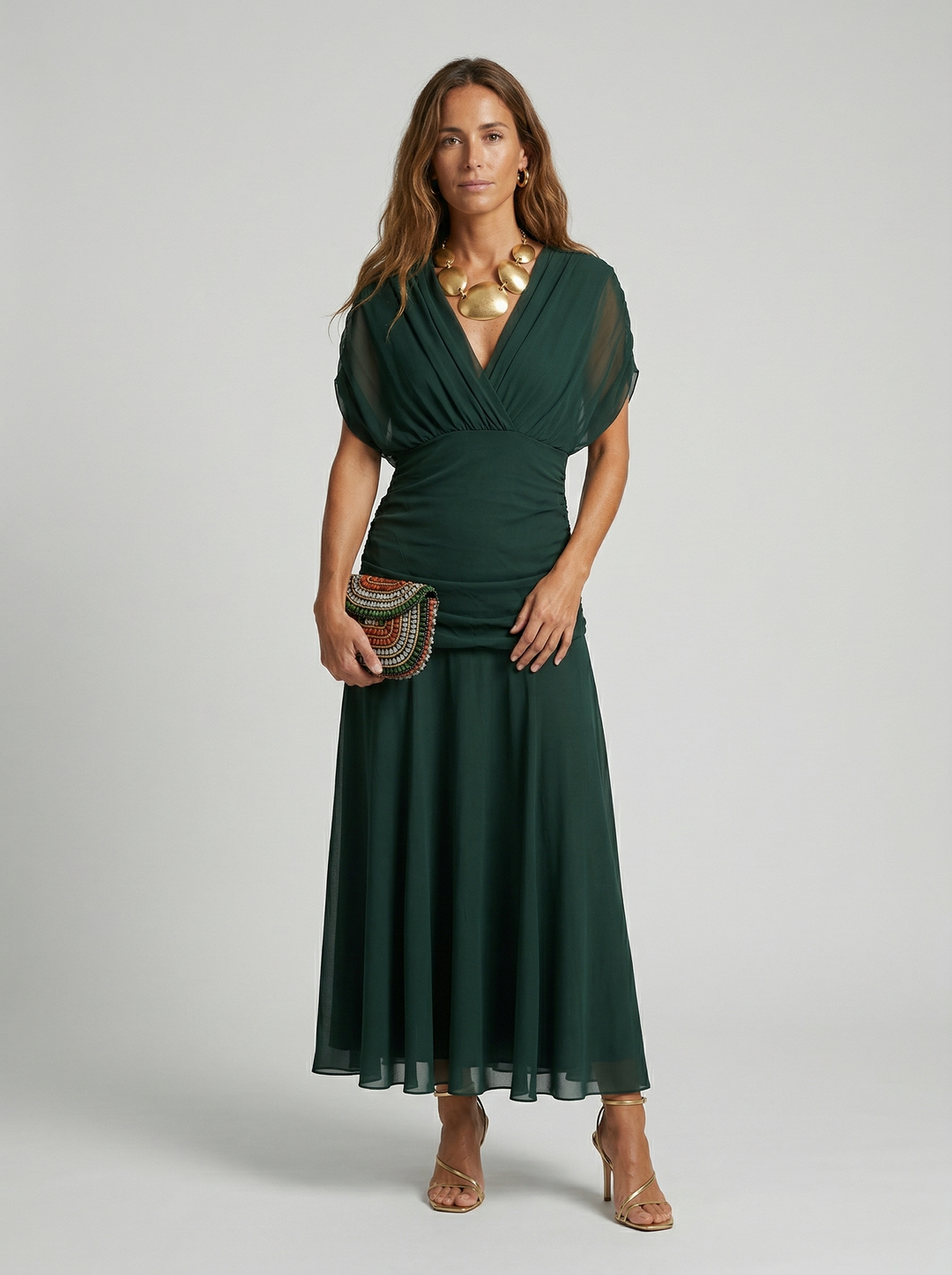 Nadine | Robe Longue Col en V