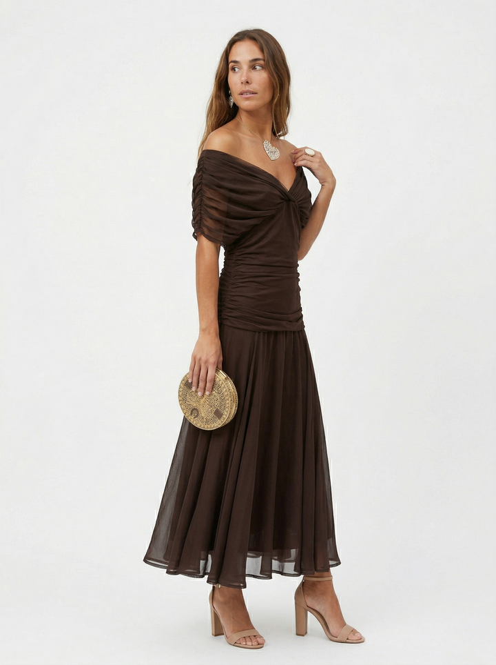 Nadine | Robe Longue Col en V