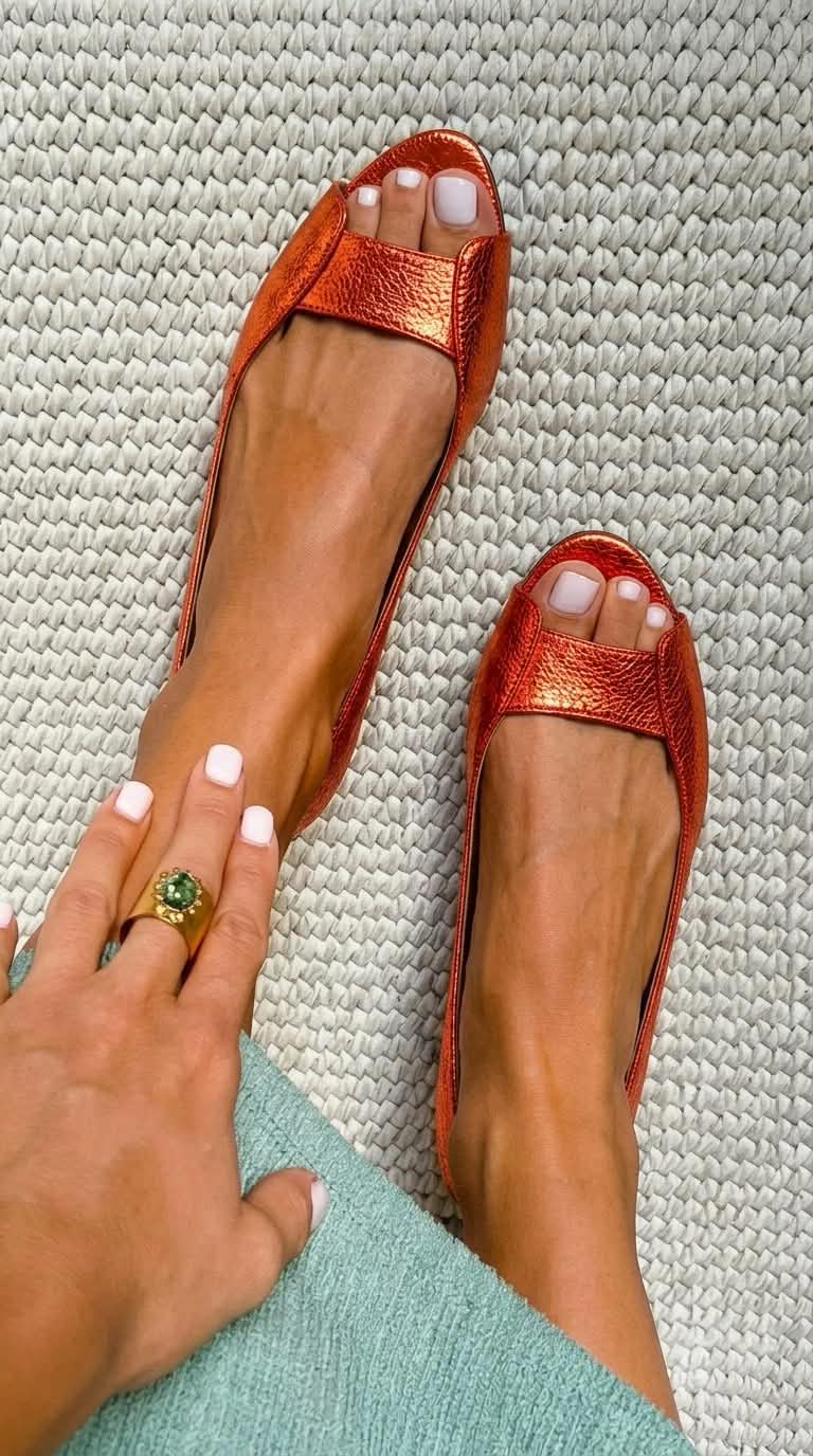 Juliette | Sandales Dorées Confort Chic