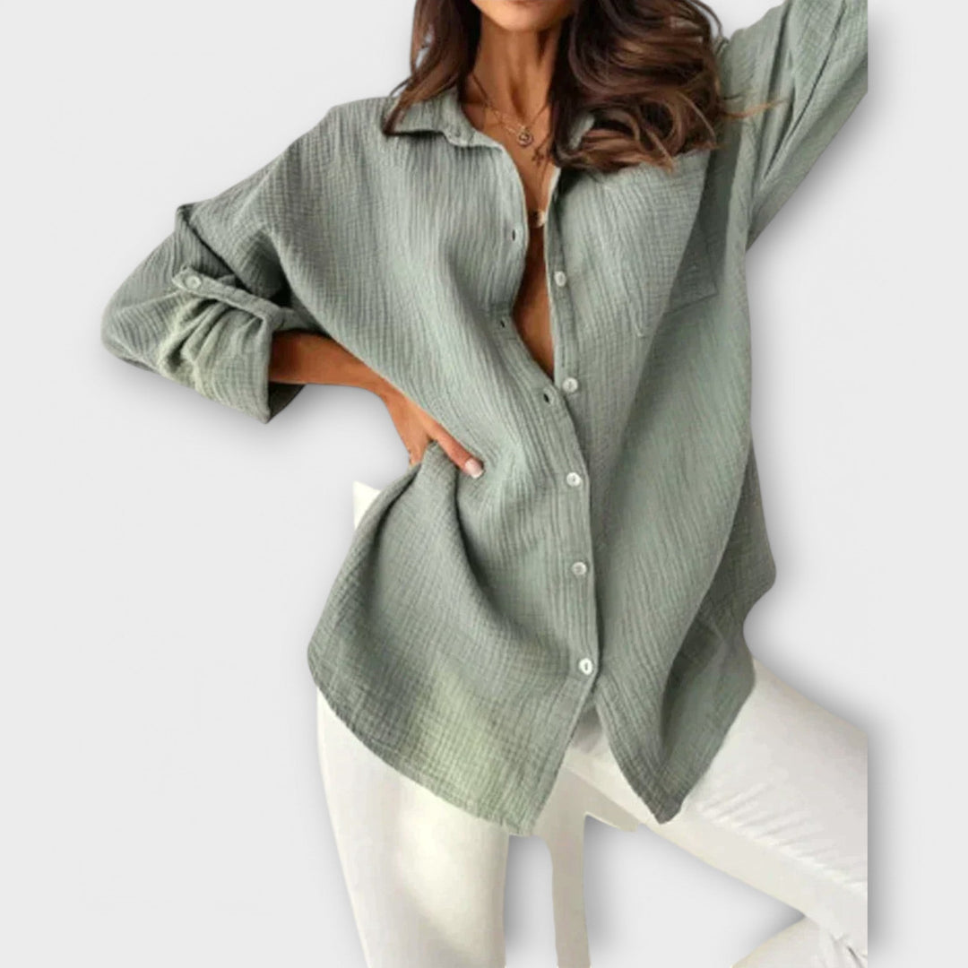 Gráinne - Colourful Summer Blouse