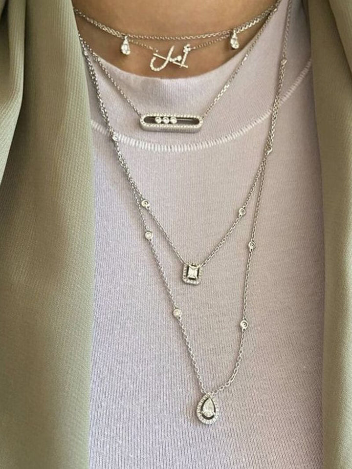 Eimear - Diamond Pendant Necklace