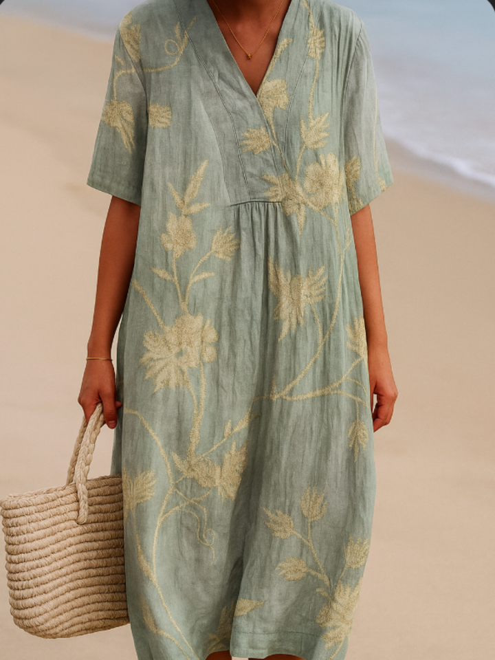 Bríd - Floral Cotton Dress