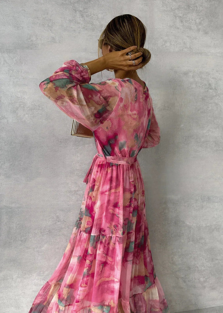 Hortense | Robe Portefeuille Fleurie