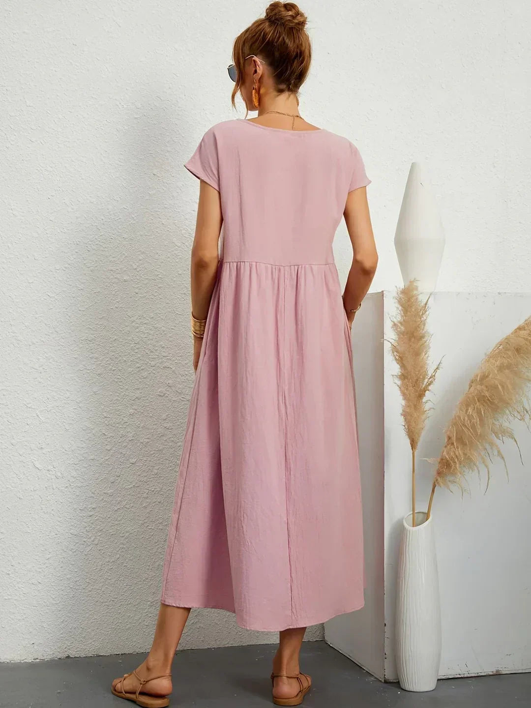 Sidonie | Robe Midi Coton-Soie