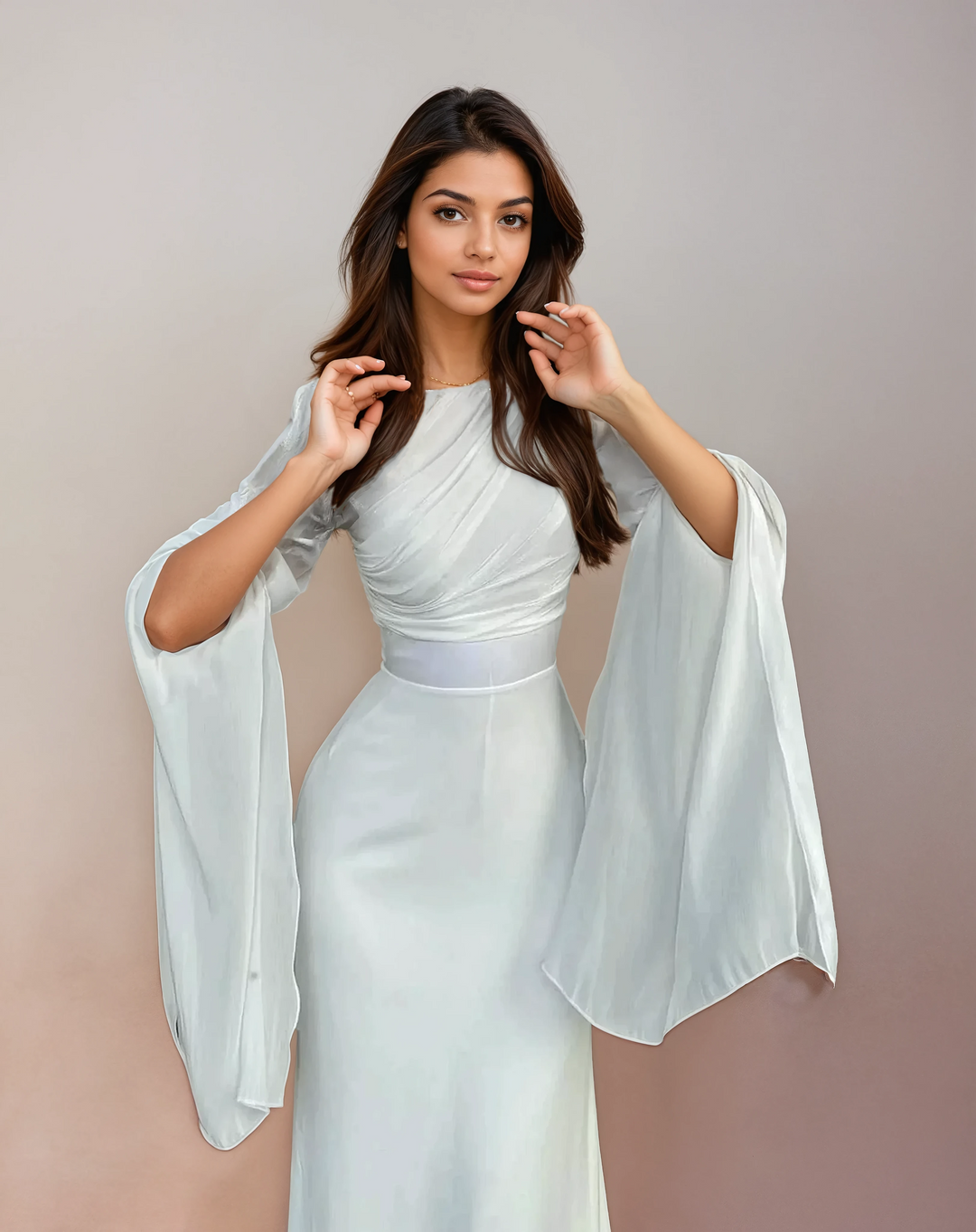 Dervla - Satin Long Dress