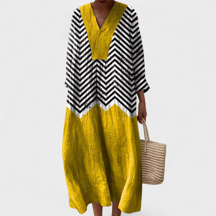 Bríd - Geometric Midi Dress