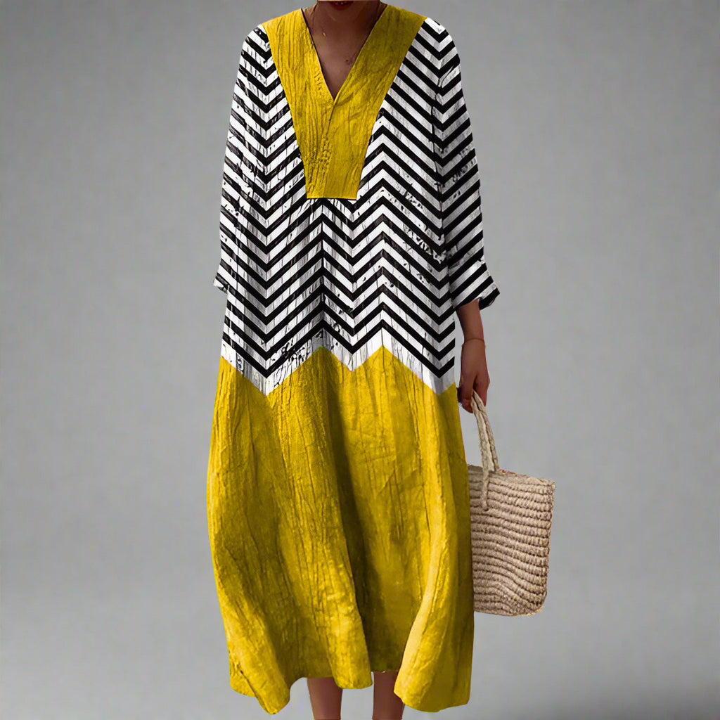 Bríd - Geometric Midi Dress