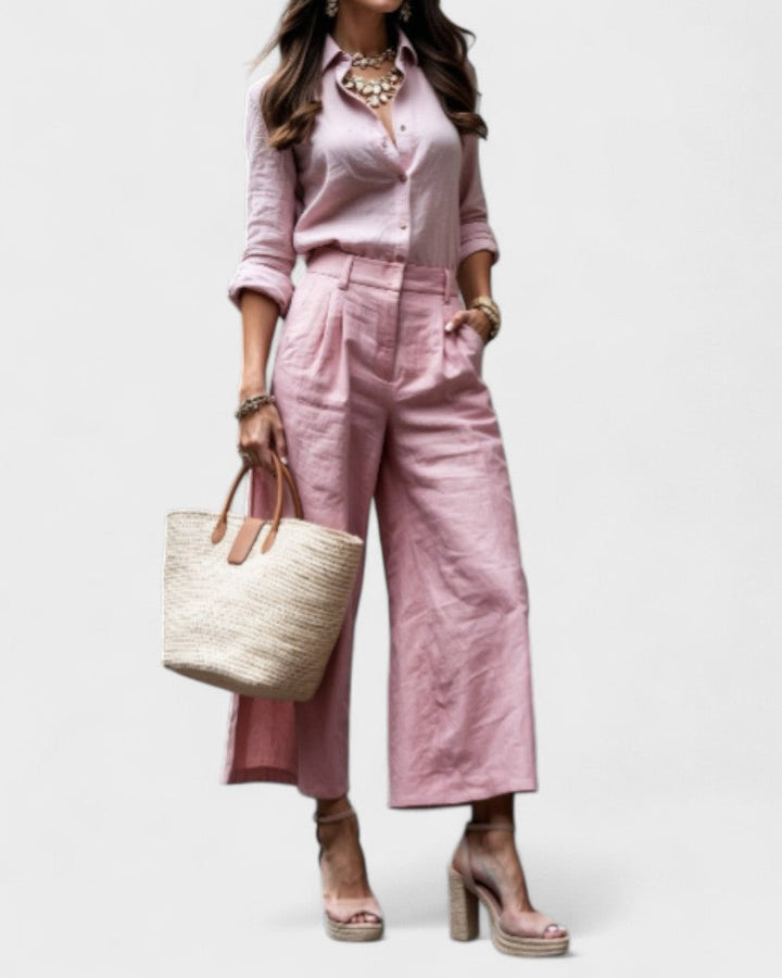 Dervla - Casual Pink Set