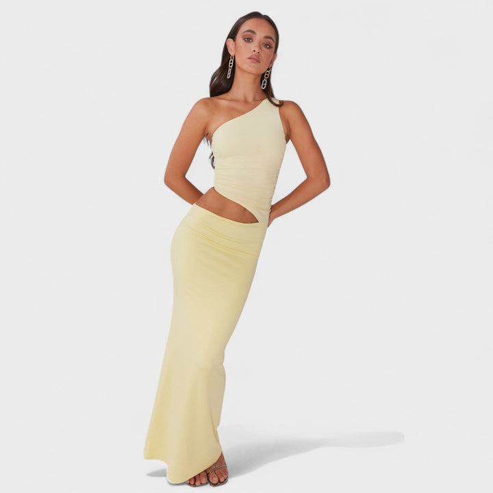 Eabha - Asymmetrical Maxi Dress