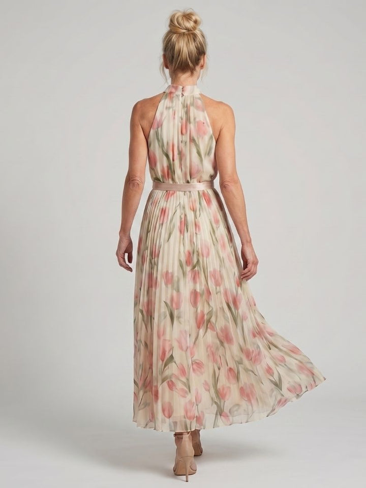 Cécile | Robe Maxi Imprimé Tulipe