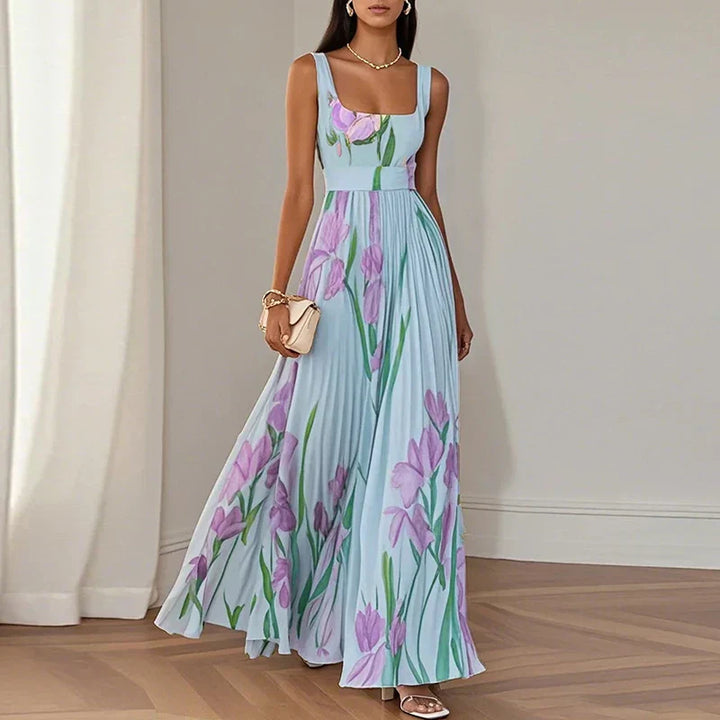 Orianne | Robe Maxi A-Line Fleurie