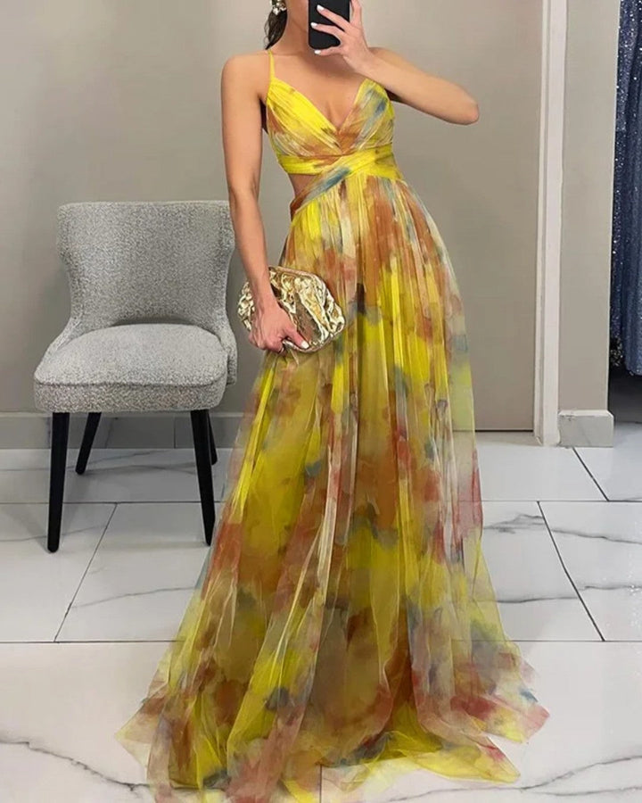 Gisèle | Robe Maxi Fleurie Enchanteresse
