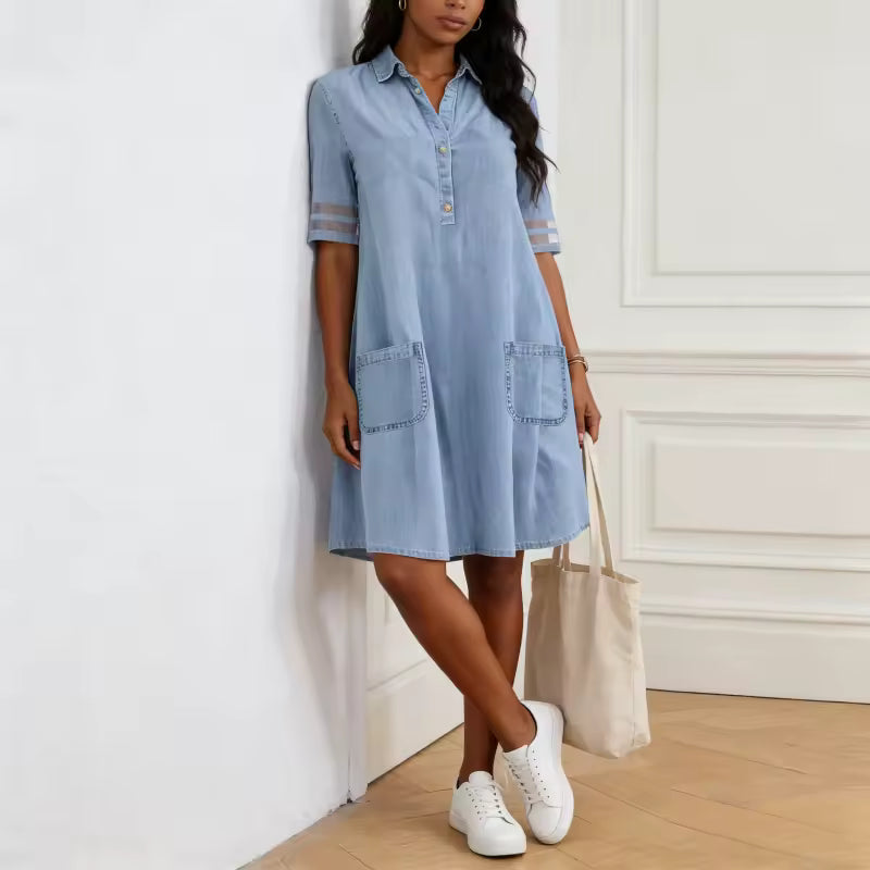Idalie | Robe en Denim