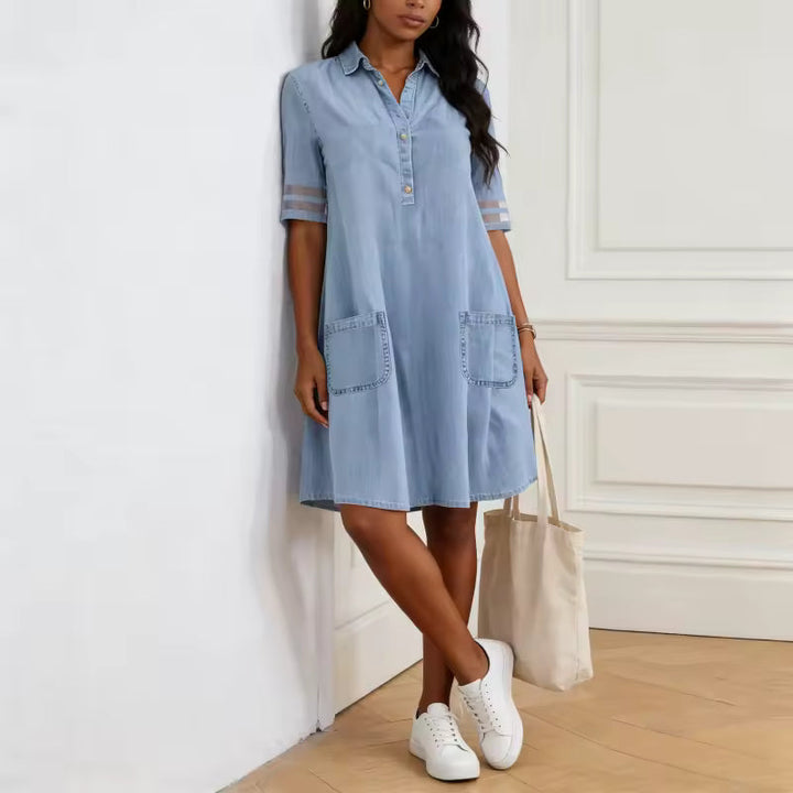 Idalie | Robe en Denim