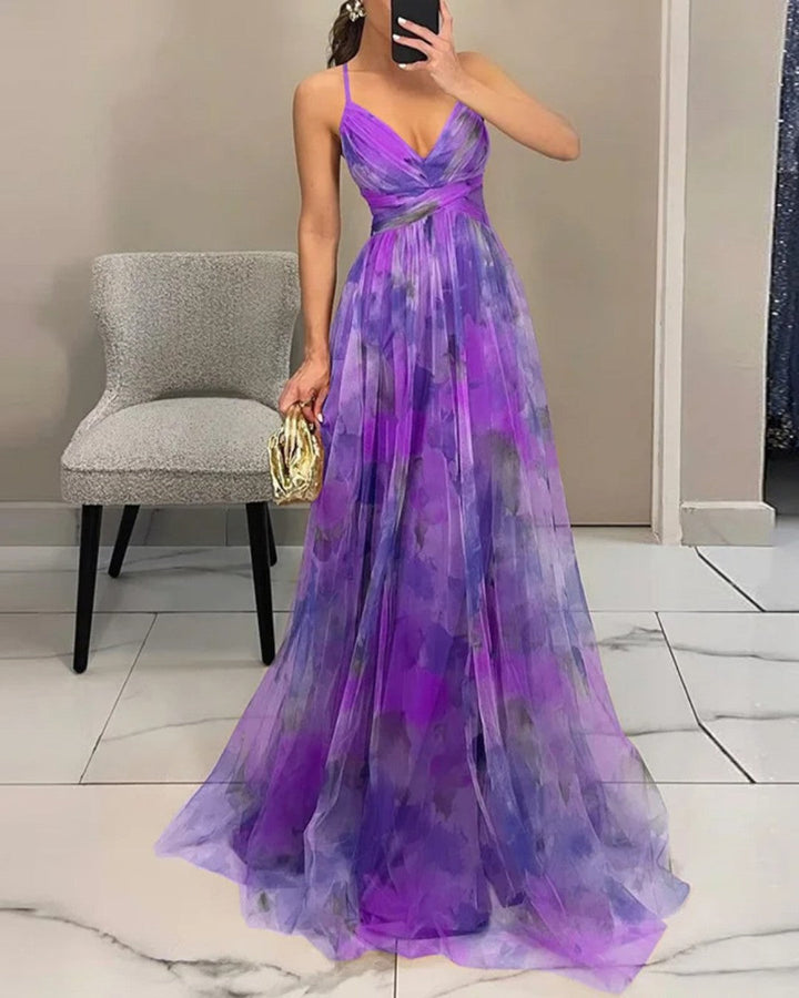 Gisèle | Robe Maxi Fleurie Enchanteresse