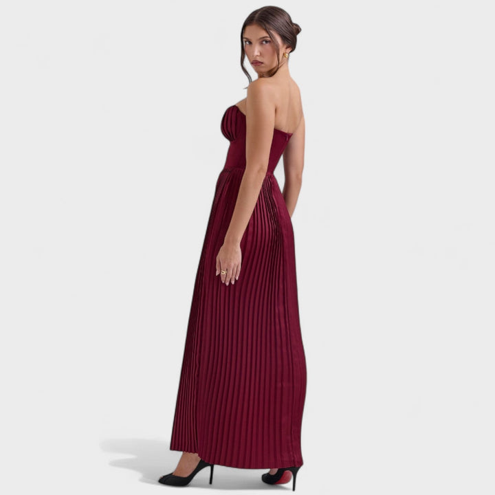 Eimear - Pleated Strapless Dress