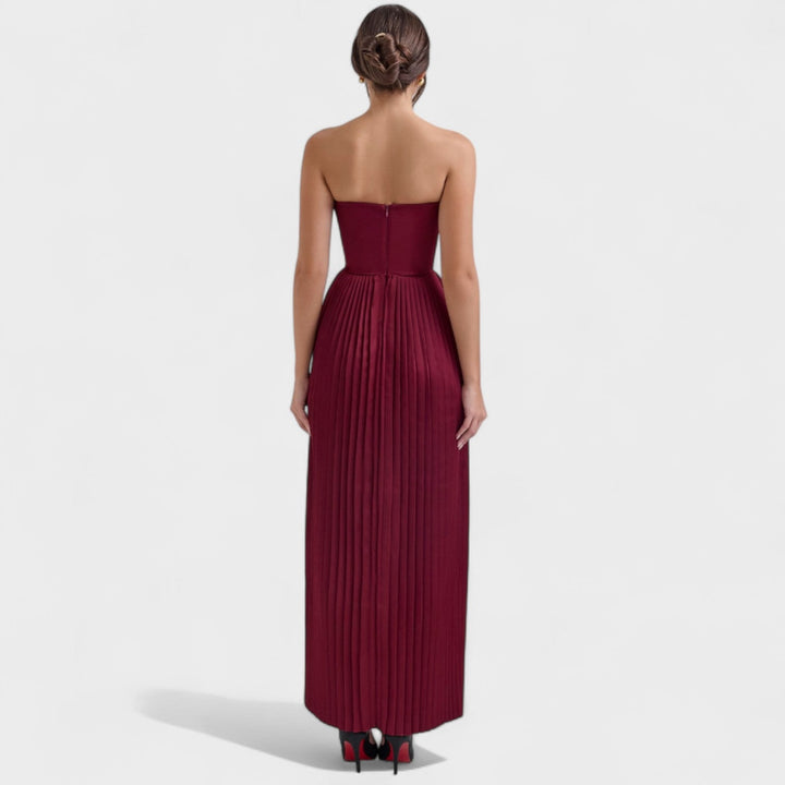 Eimear - Pleated Strapless Dress