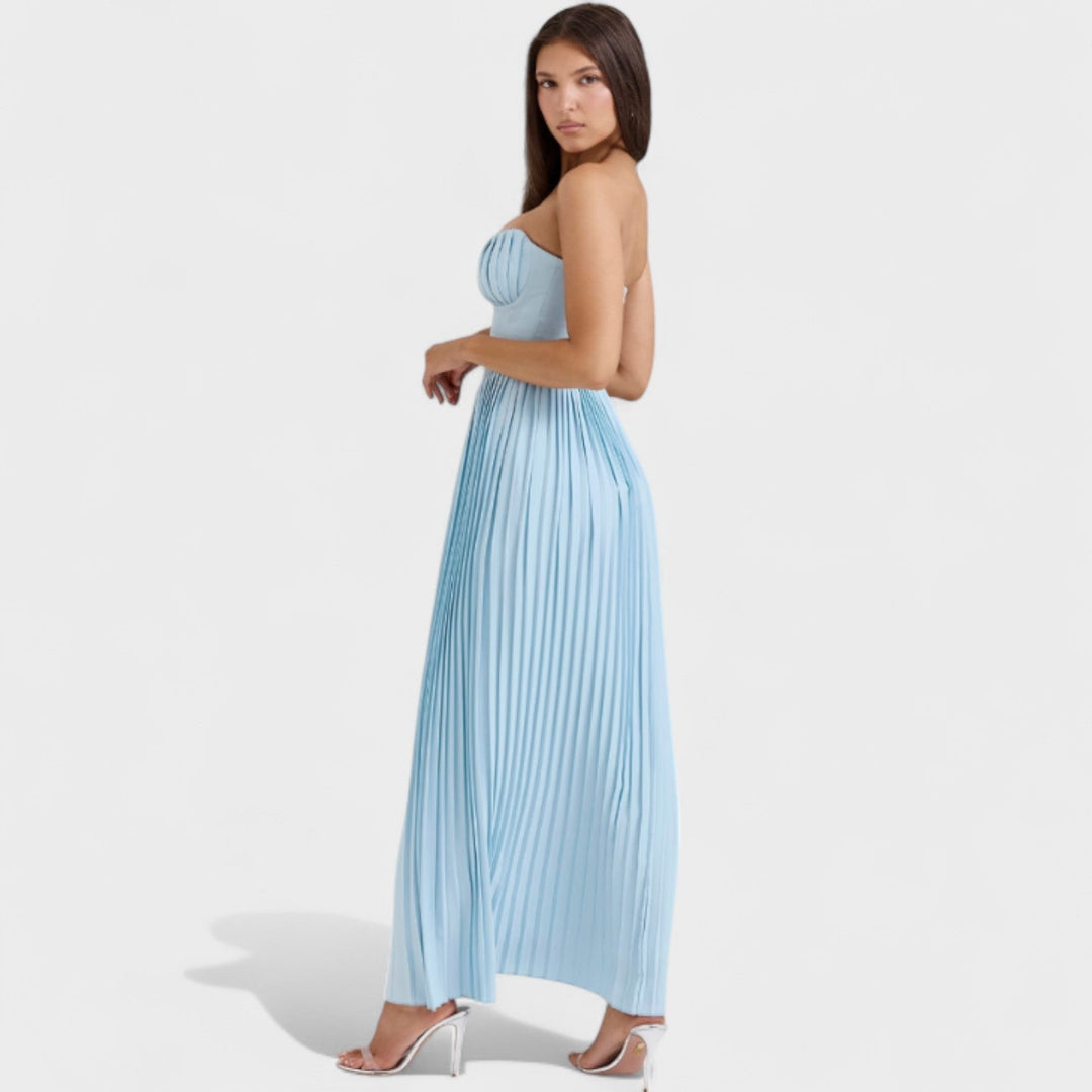 Eimear - Pleated Strapless Dress