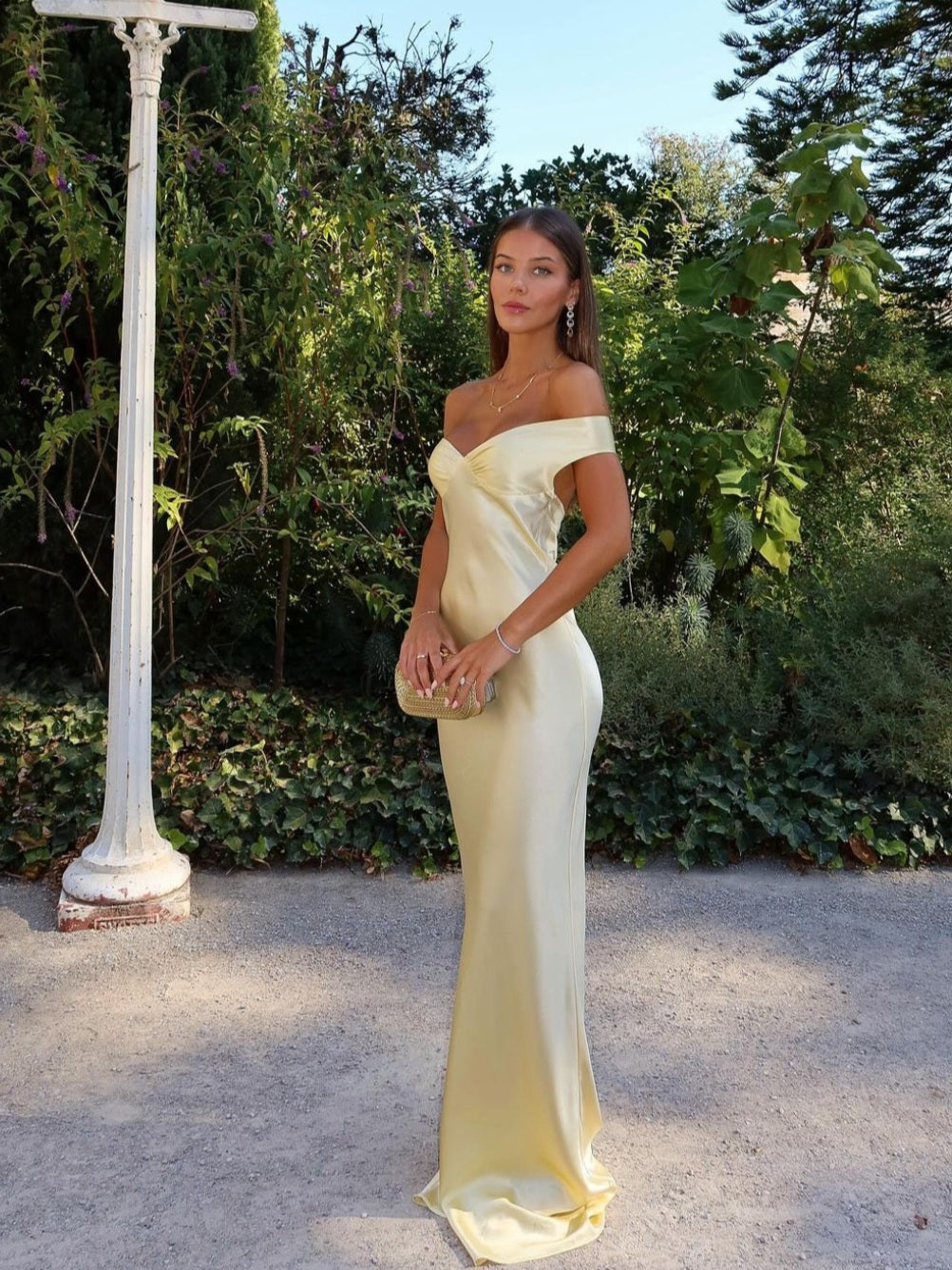 Eabha - Satin Maxi Dress