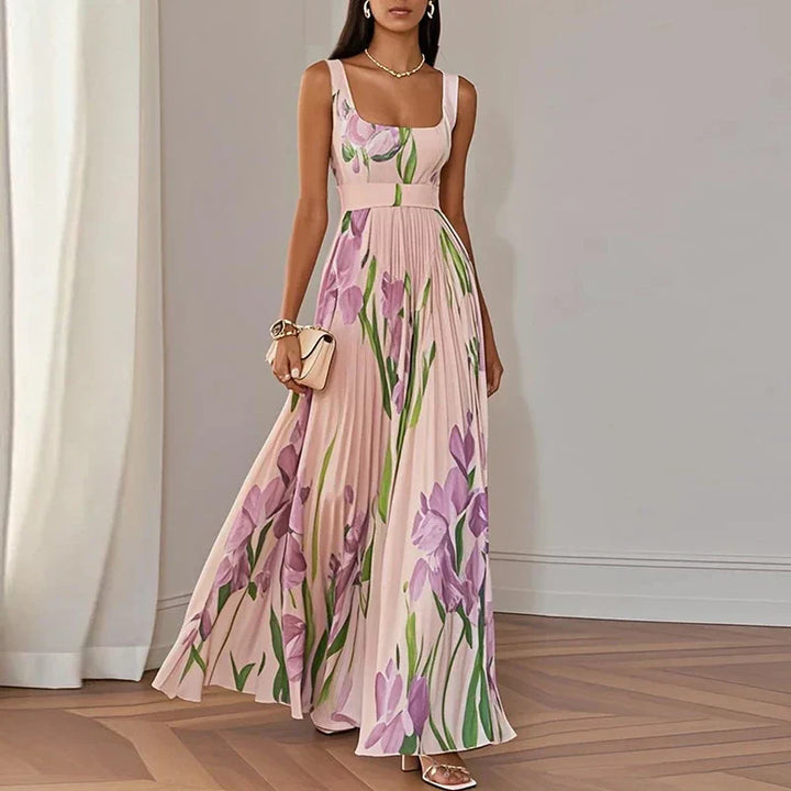 Orianne | Robe Maxi A-Line Fleurie