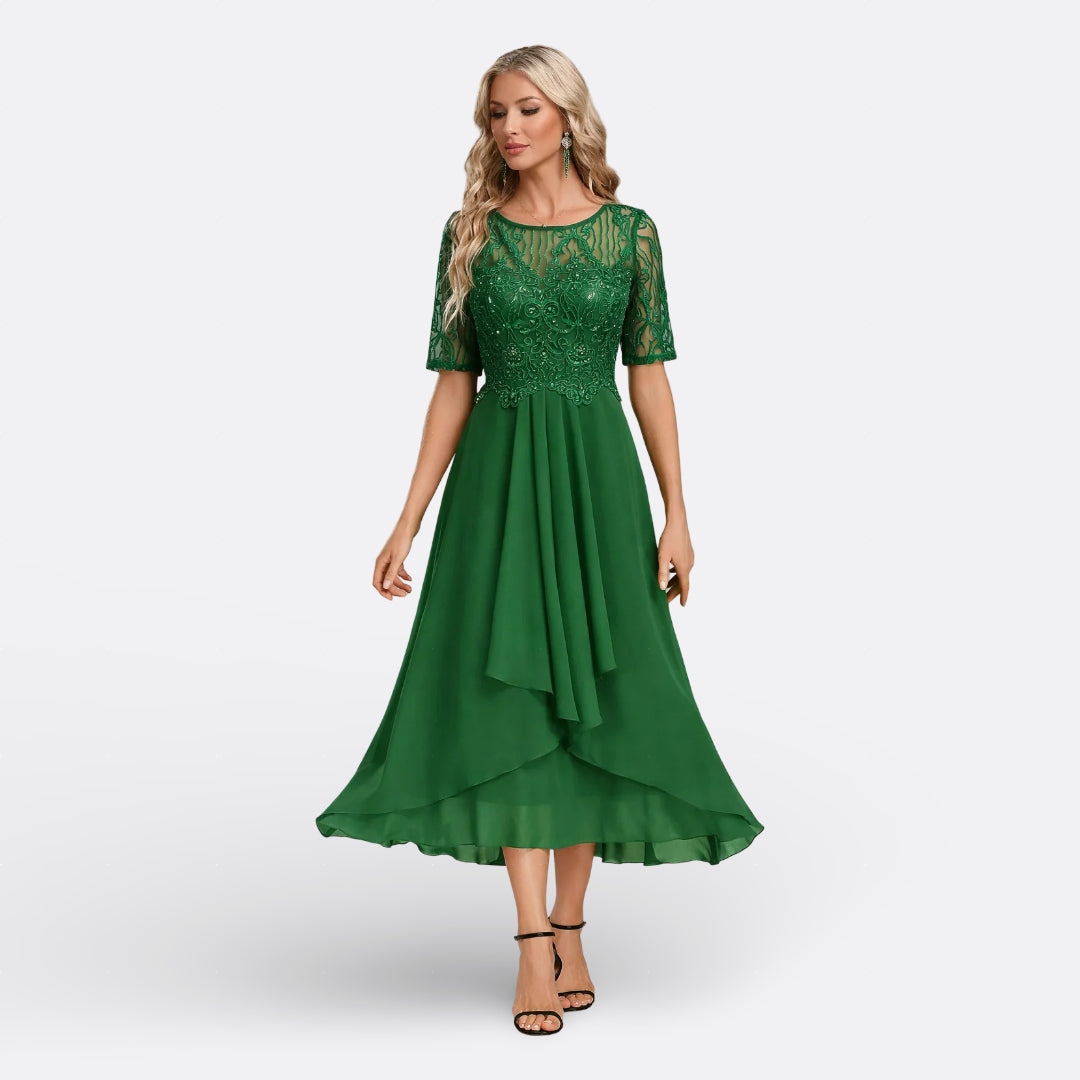 Eabha - Lace Midi Dress