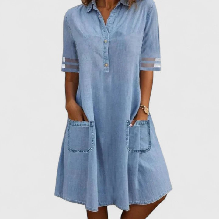 Idalie | Robe en Denim