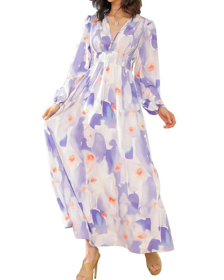 Colette | Robe Féminine à Motif Fleuri