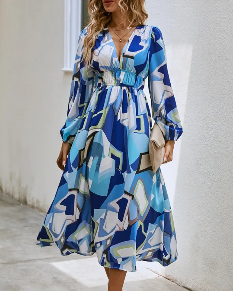 Colette | Robe Féminine à Motif Fleuri