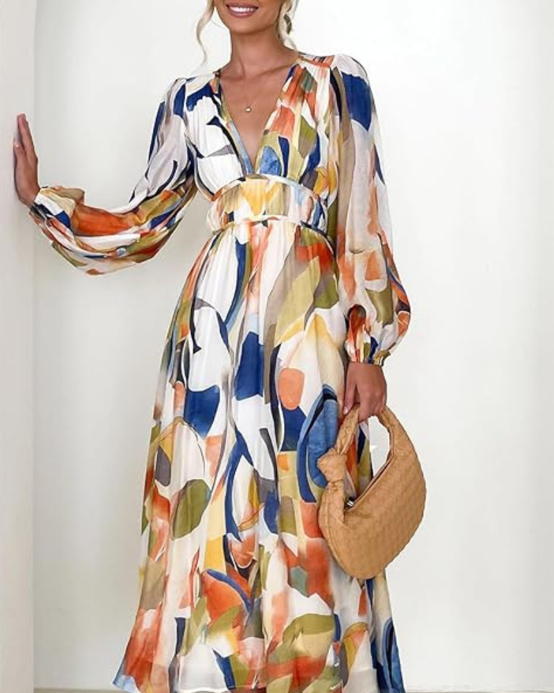 Colette | Robe Féminine à Motif Fleuri