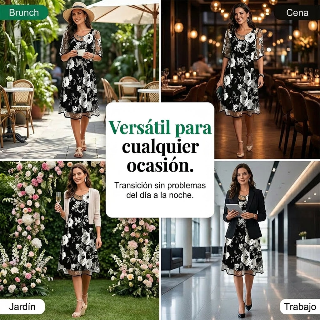 Coline | Robe en Mousseline Fleurie
